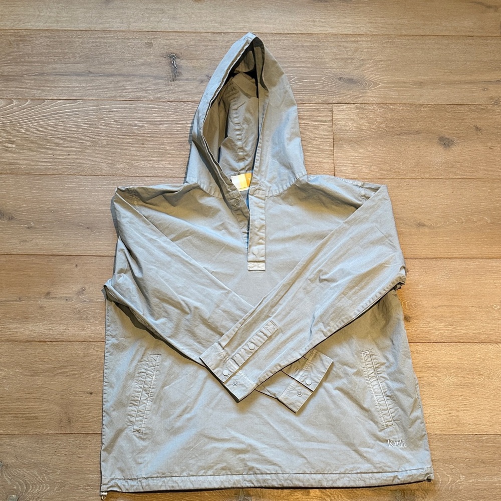 Men’s Kith Gray Hooded Jacket NWT